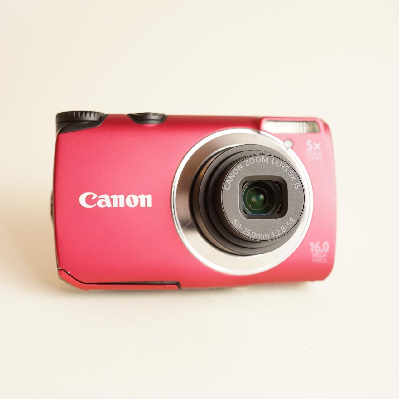 Canon PowerShot A3300 IS Digital Camera | 16MP | Tested & Working | Red