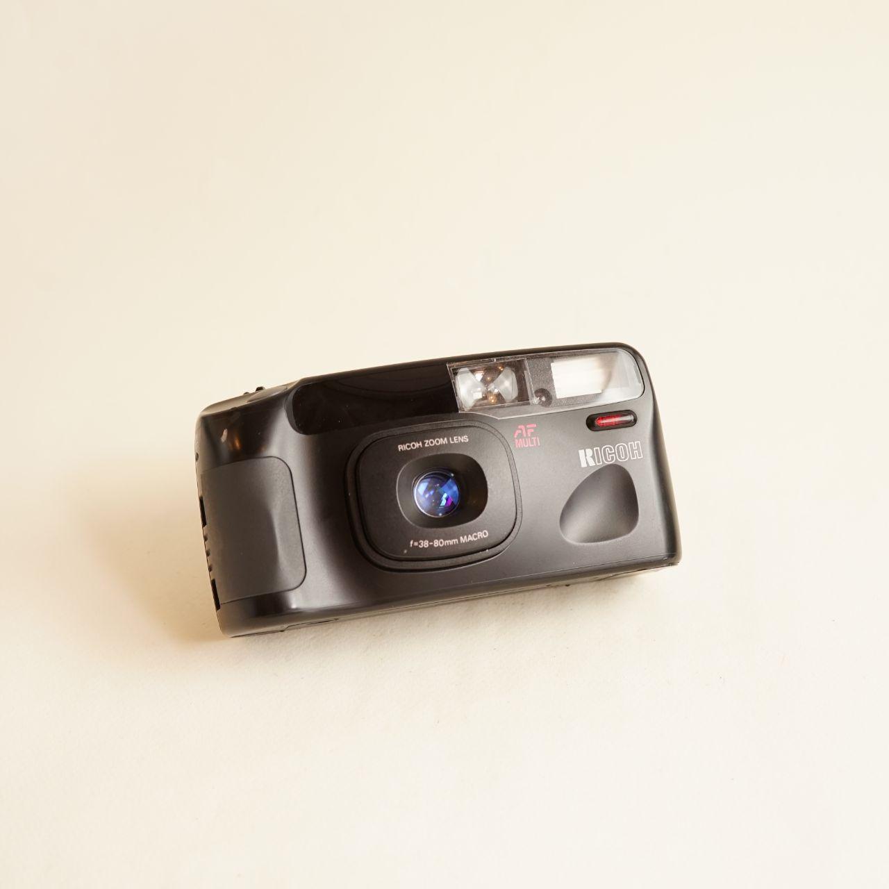 Ricoh Shotmaster Zoom Super Film Camera | 35mm Point & Shoot | Tested & Working | Black