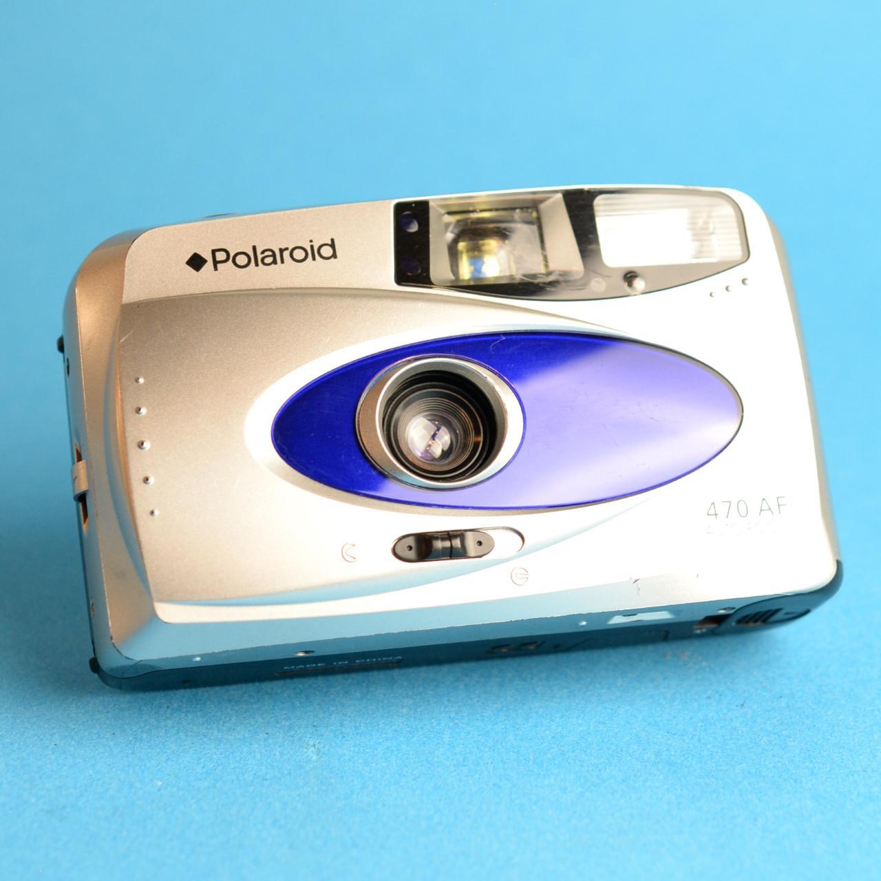 Polaroid 470 AF | 35mm film camera | Tested & Working | Silver