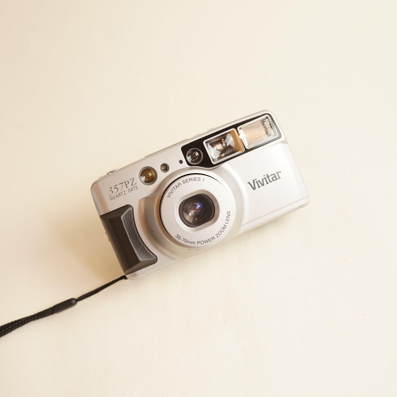 Vivitar 357PZ Film Camera | 35mm Point & Shoot | Tested & Working | Black