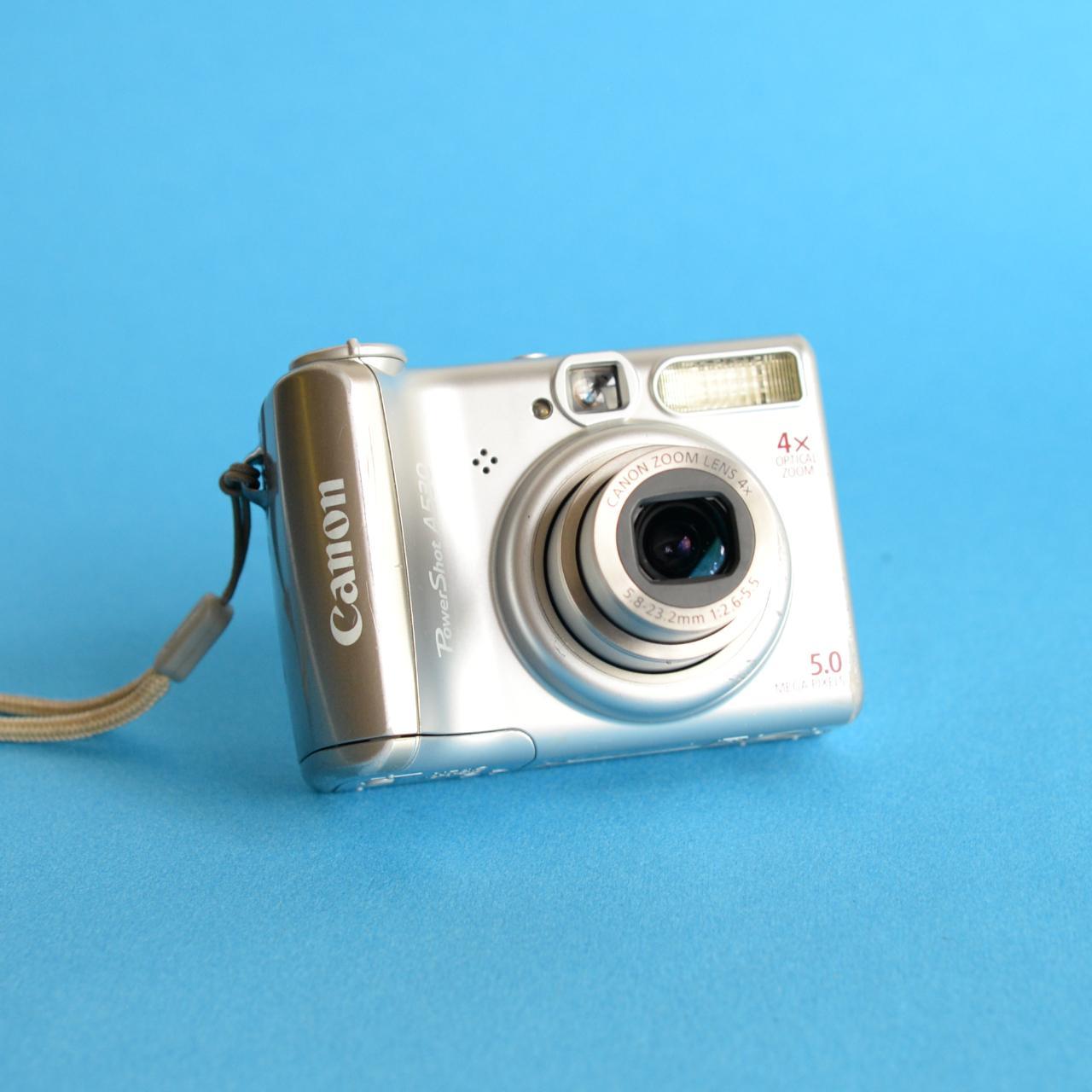 Canon PowerShot A530 | 5MP Digital Camera | Tested & Working | Silver