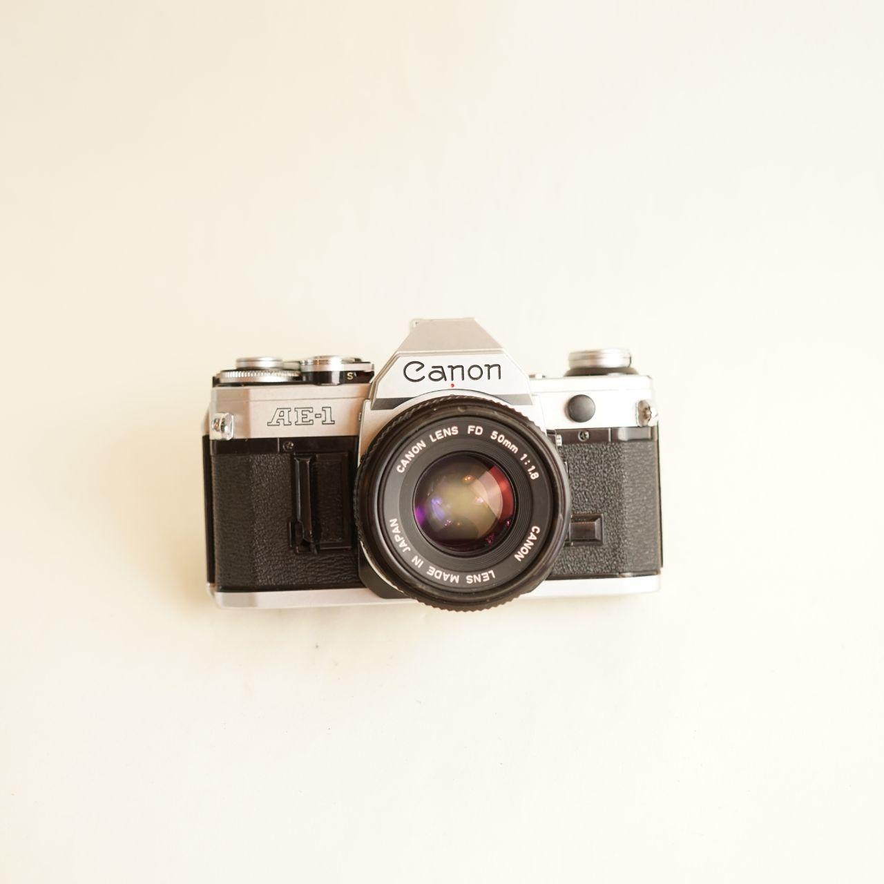 Canon AE-1 Film Camera | 35mm SLR | Tested & Working | Black / Silver