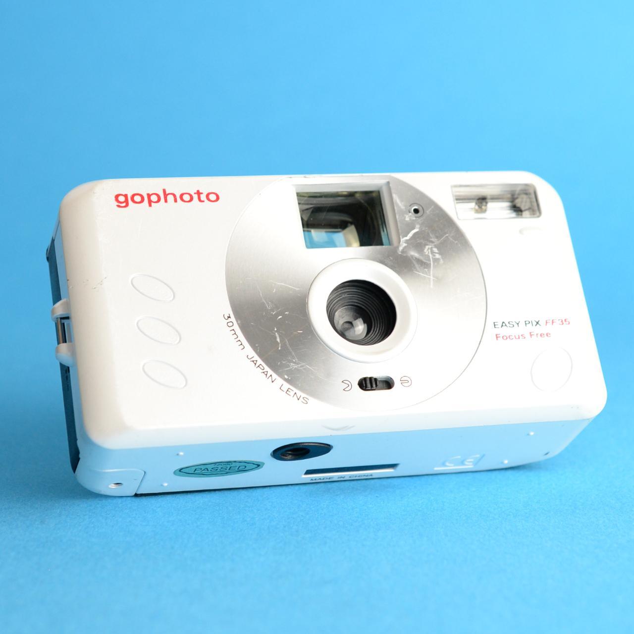 Gophoto Easy Pix FF35| 35mm Film Camera | Point and Shoot | White