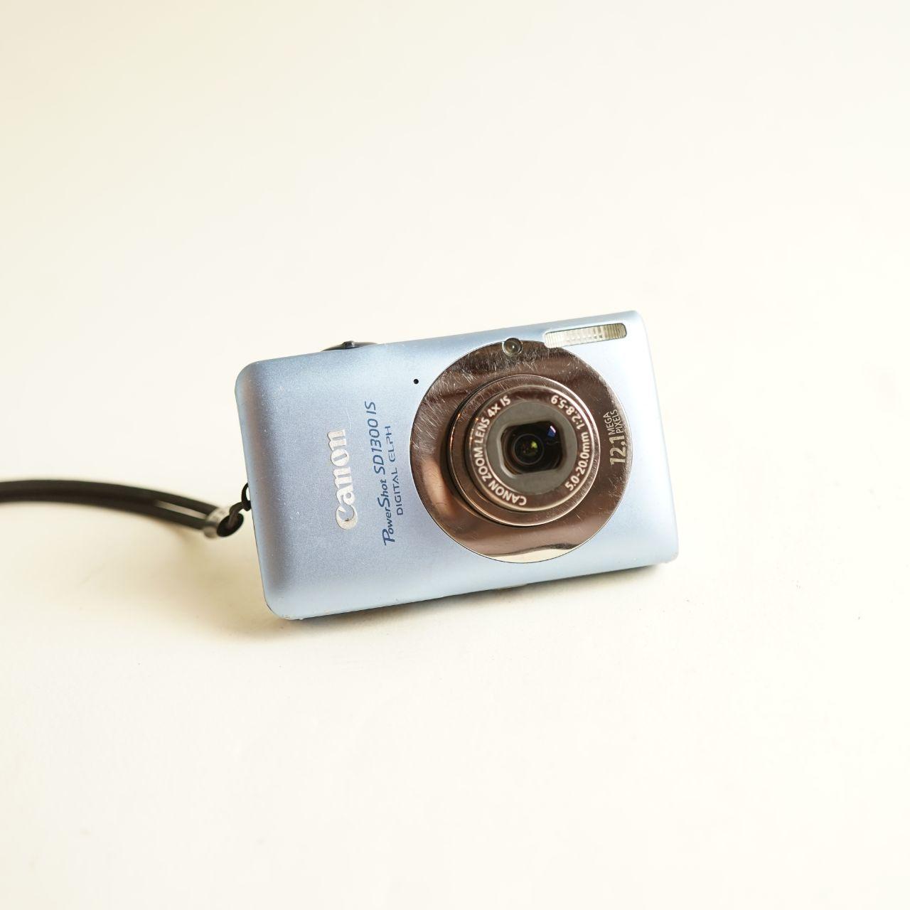 Canon PowerShot SD1300 IS Digital Camera | 12.1MP | Tested & Working | Blue