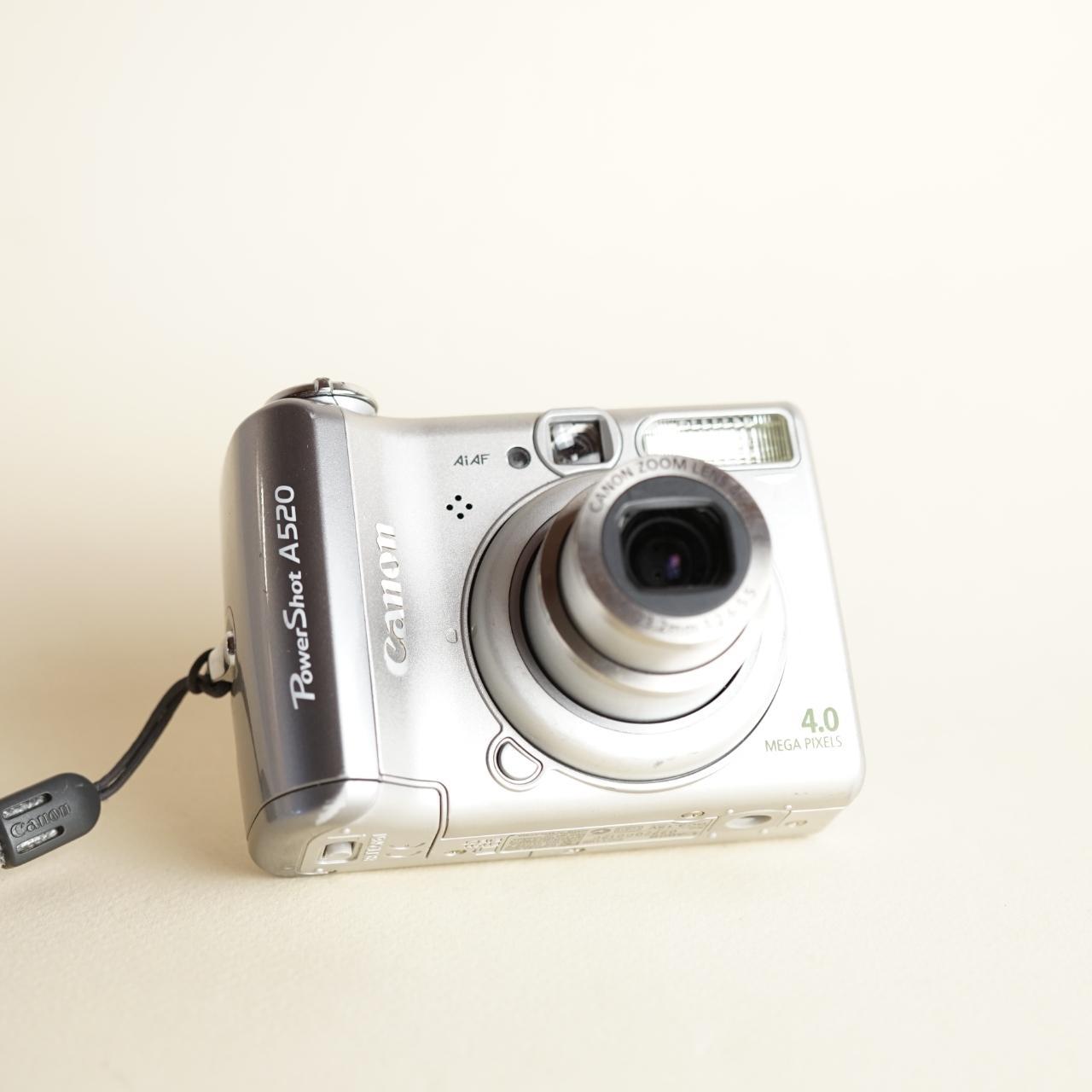 Canon PowerShot A520 Digital Camera | 4MP | Tested & Working | Silver