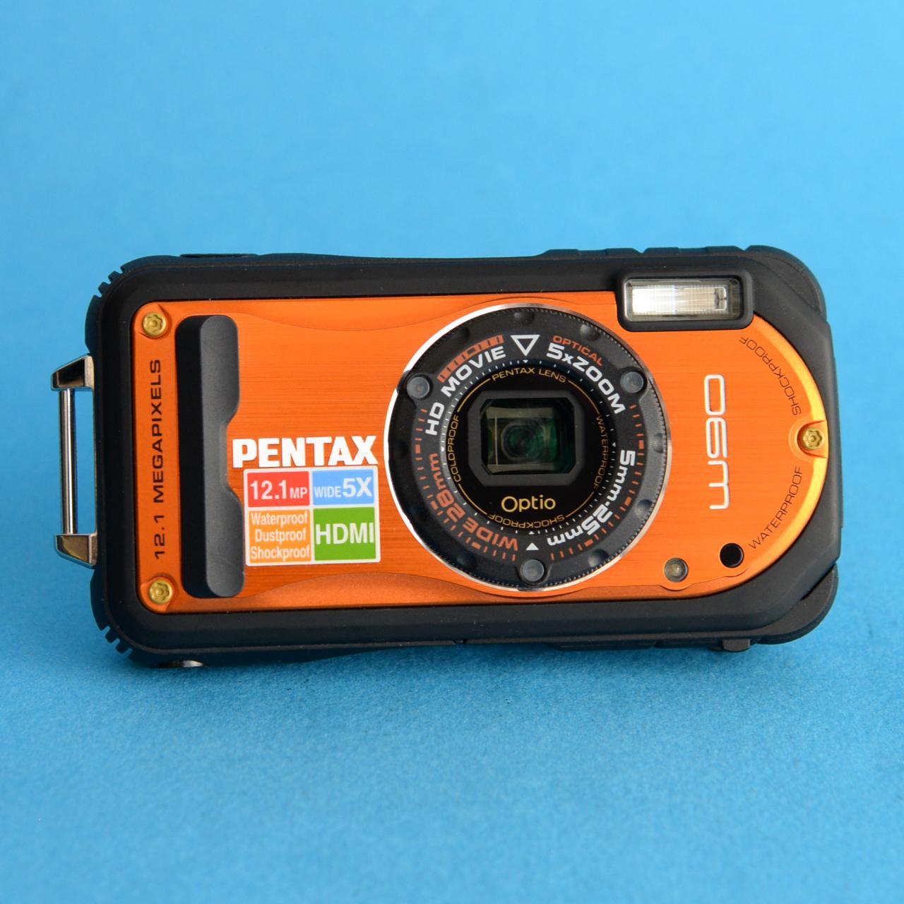 Pentax Optio W90 | 12.2MP Digital Camera | Tested & Working | Orange