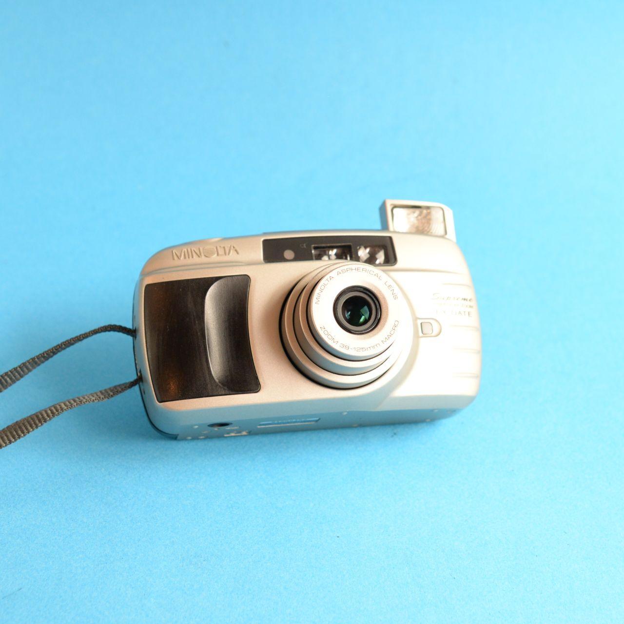Minolta Supreme Freedom Zoom EX Date Film Camera | 35mm Point & Shoot | Silver | Tested & Working