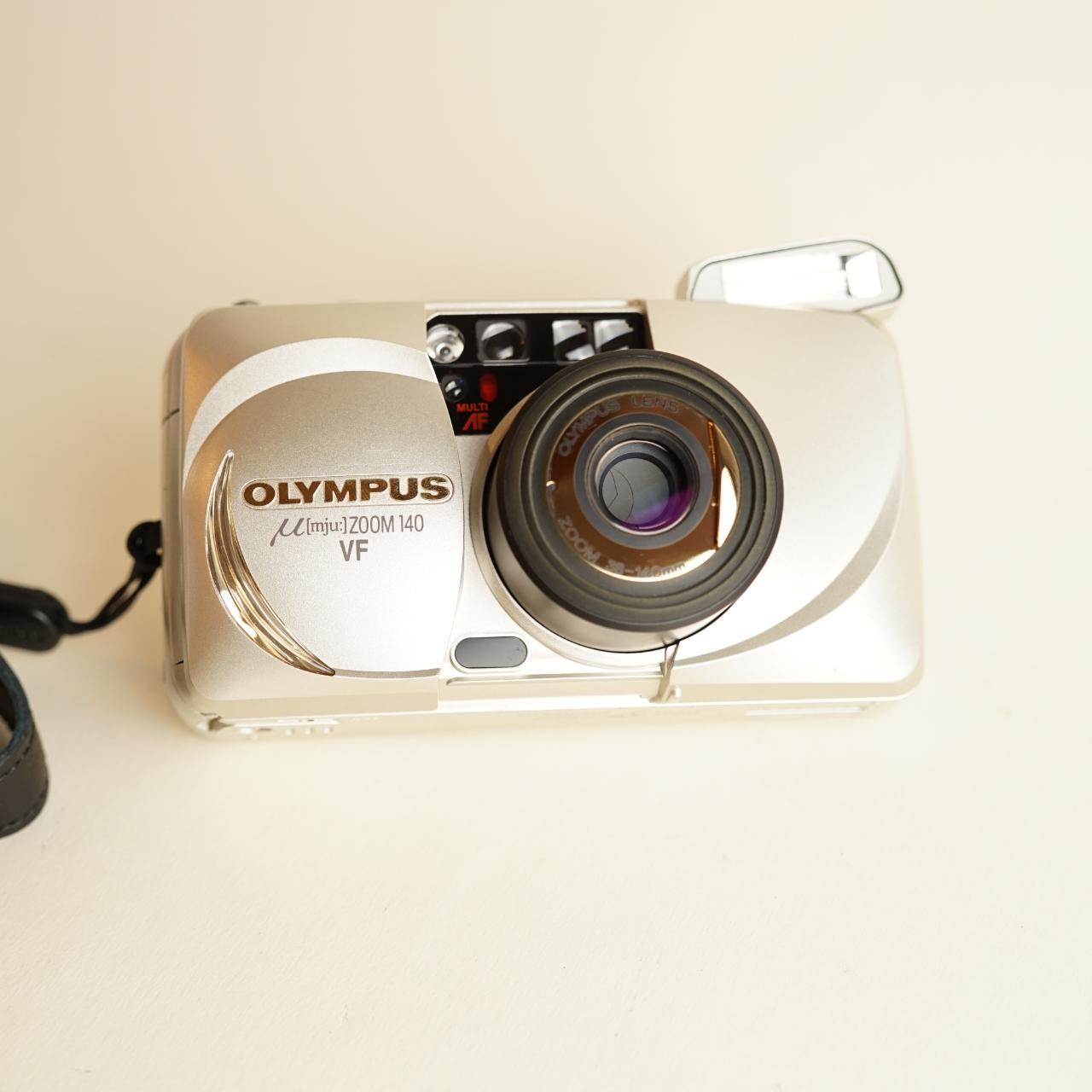 Olympus Mju Zoom 140 VF 35mm Film Camera | Tested & Working w/Warranty | Silver