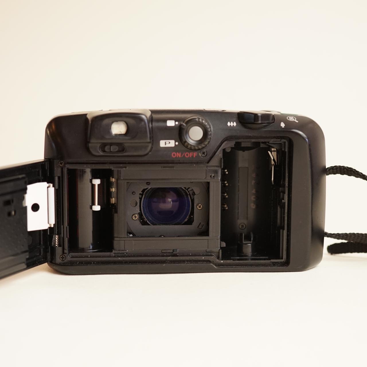 Pentax IQZoom 120 Film Camera | 35mm Point & Shoot | Tested & Working | Black