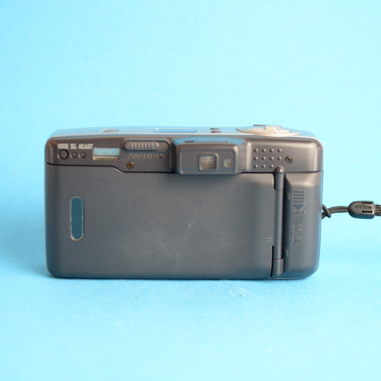 Nikon Lite Touch Zoom 110 Film Camera | 35mm Point & Shoot | Tested & Working | Silver