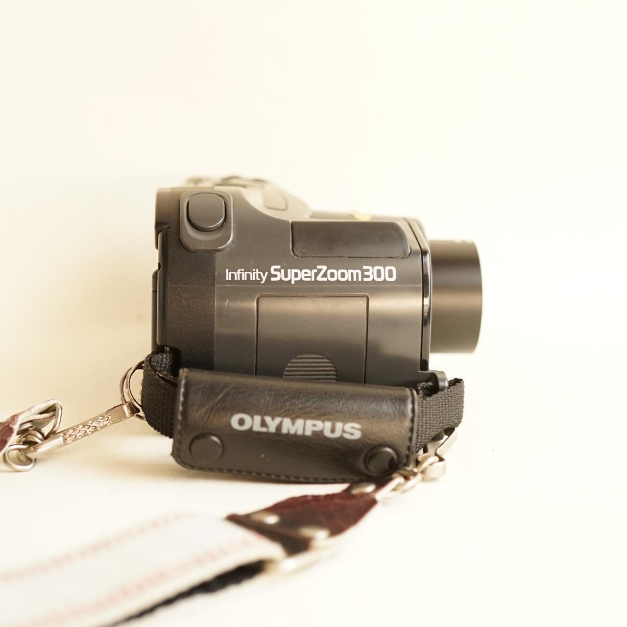 Olympus Infinity Superzoom 300 Film Camera | 35mm Point & Shoot | Tested & Working | Grey