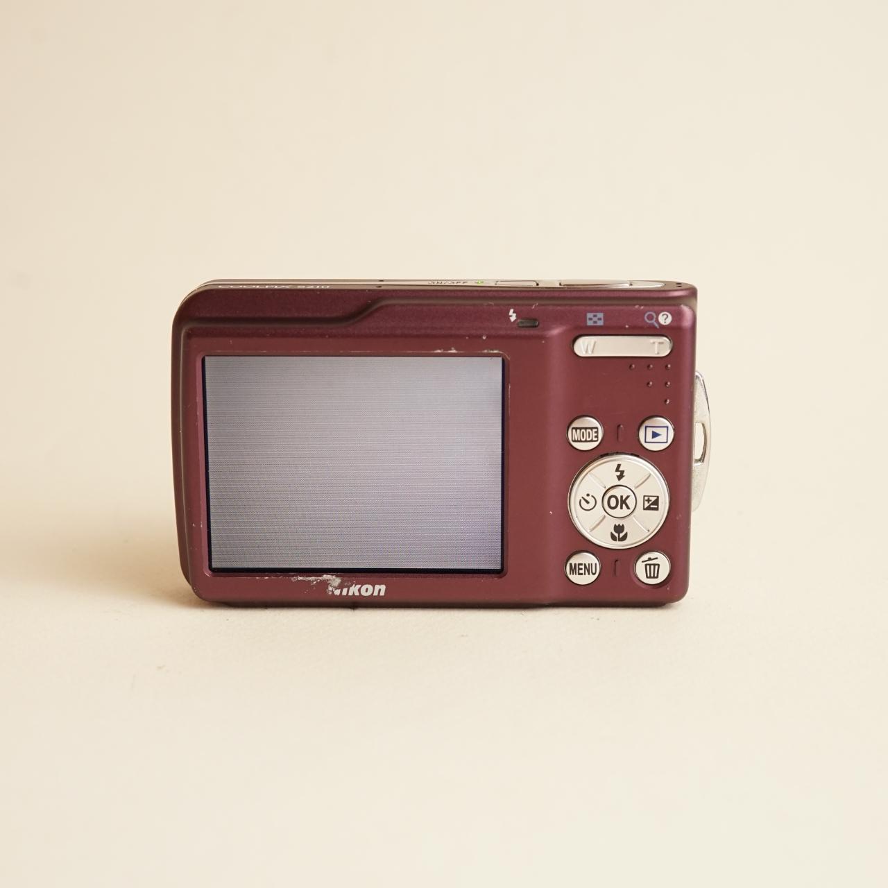 Nikon Coolpix S210 Digital Camera | 8MP | Tested & Working | Maroon