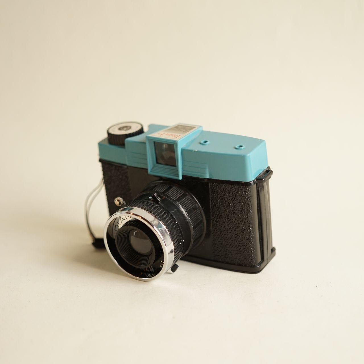 Diana F+ Film Camera | 120 Medium Format | Tested & Working | Blue & Black