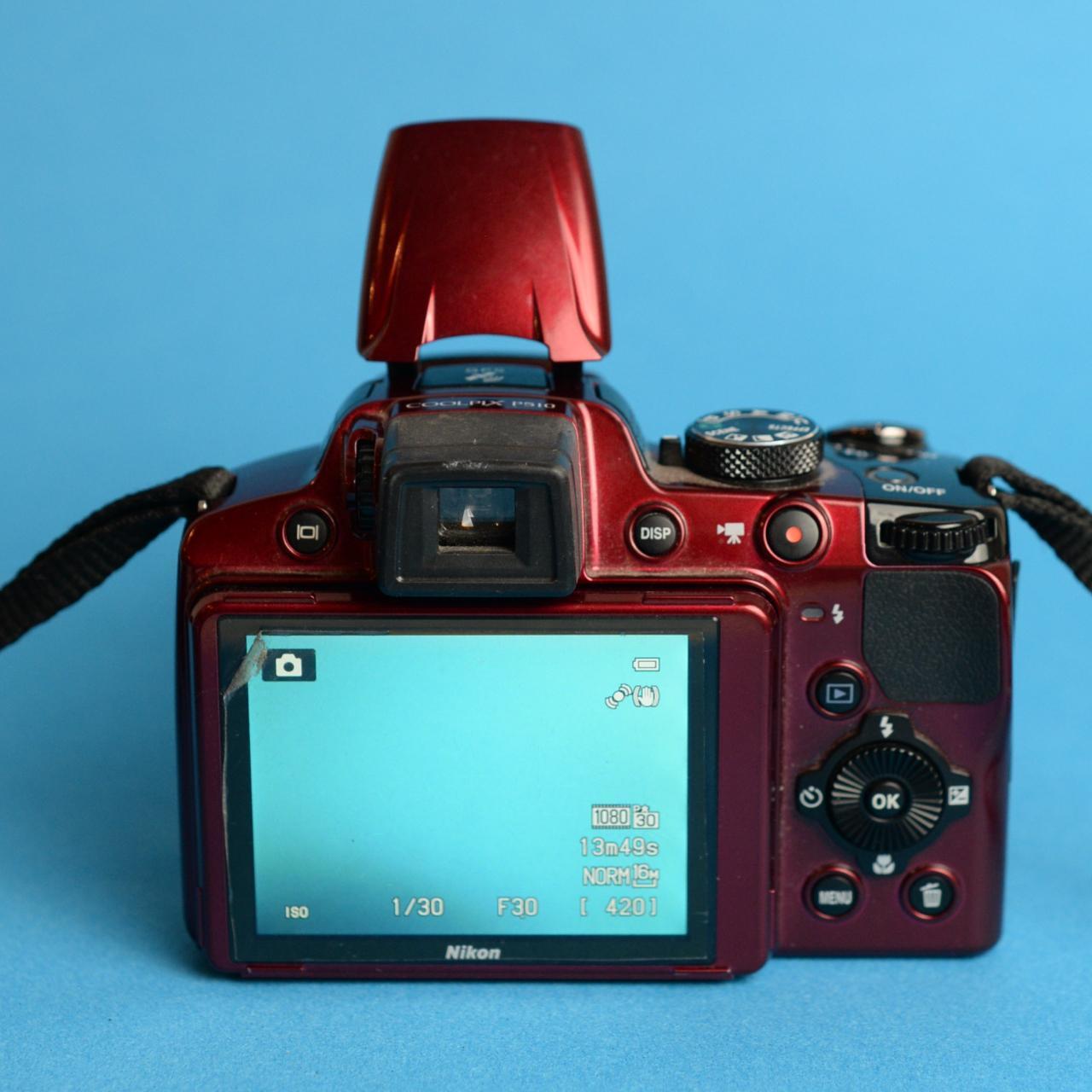 Nikon Coolpix P510 Digital Camera | 16.1MP | Test & Working | Red