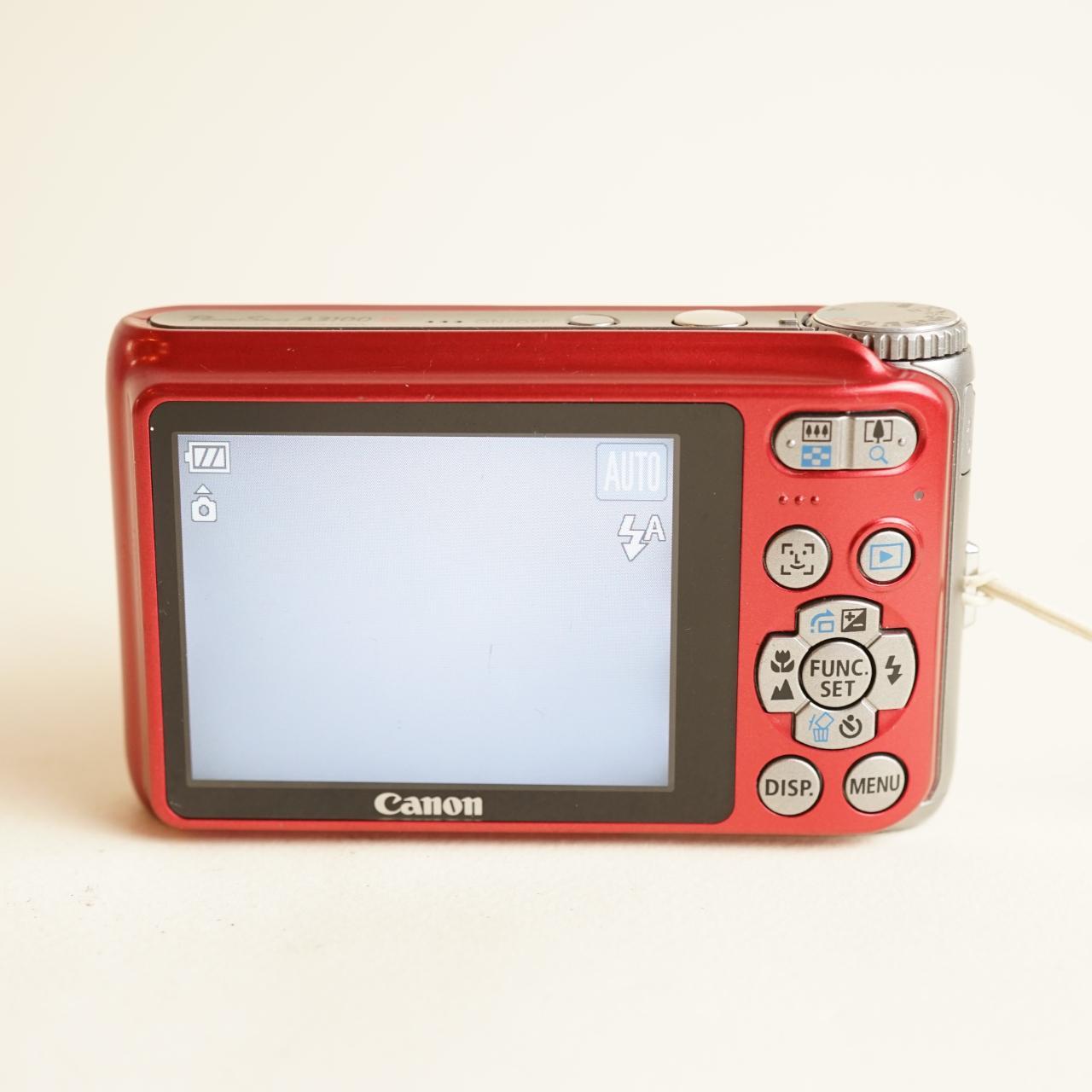 Canon PowerShot A3100 IS Digital Camera | 12.1MP | Tested & Working | Red