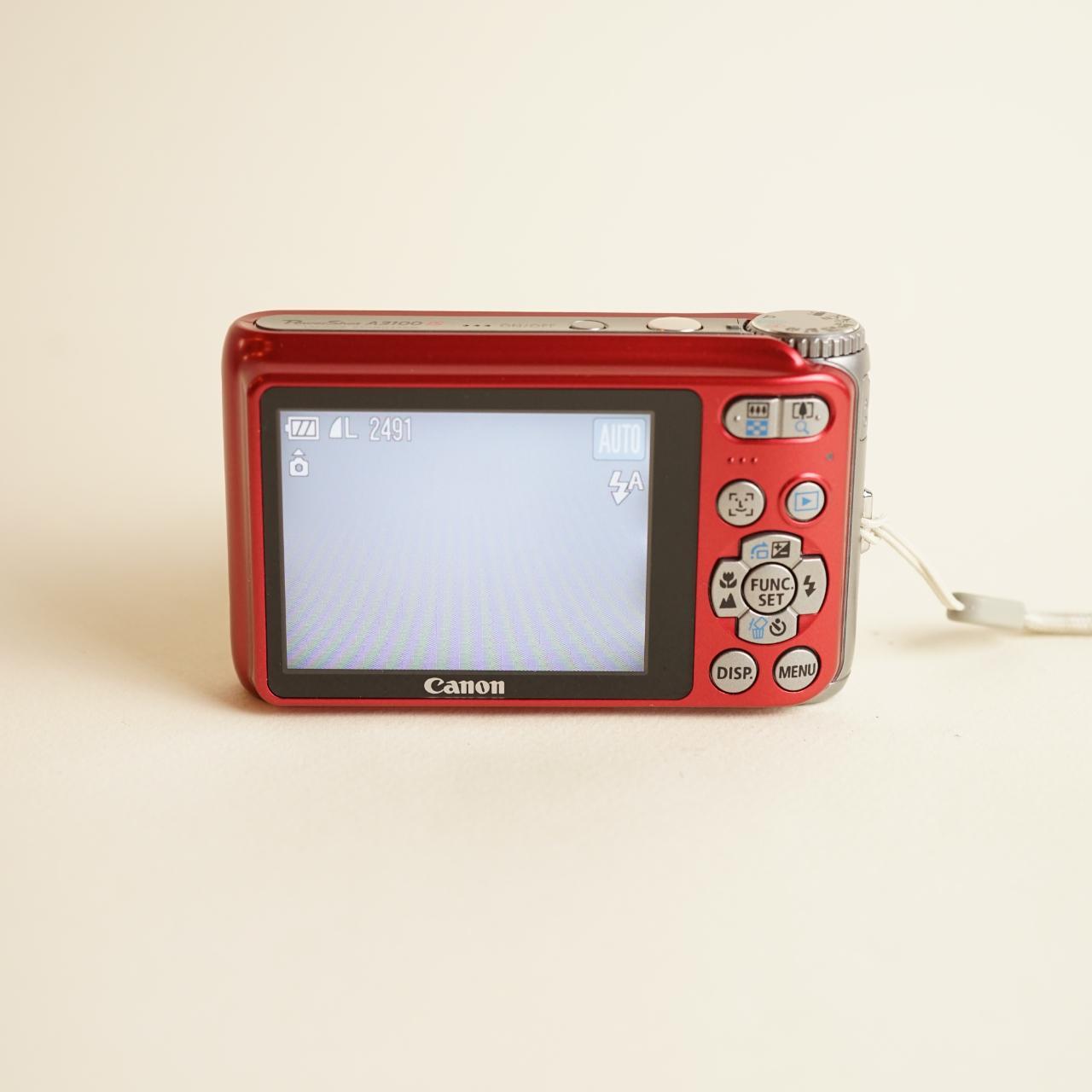 Canon PowerShot A3100 IS Digital Camera | 12.1MP | Tested & Working | Red