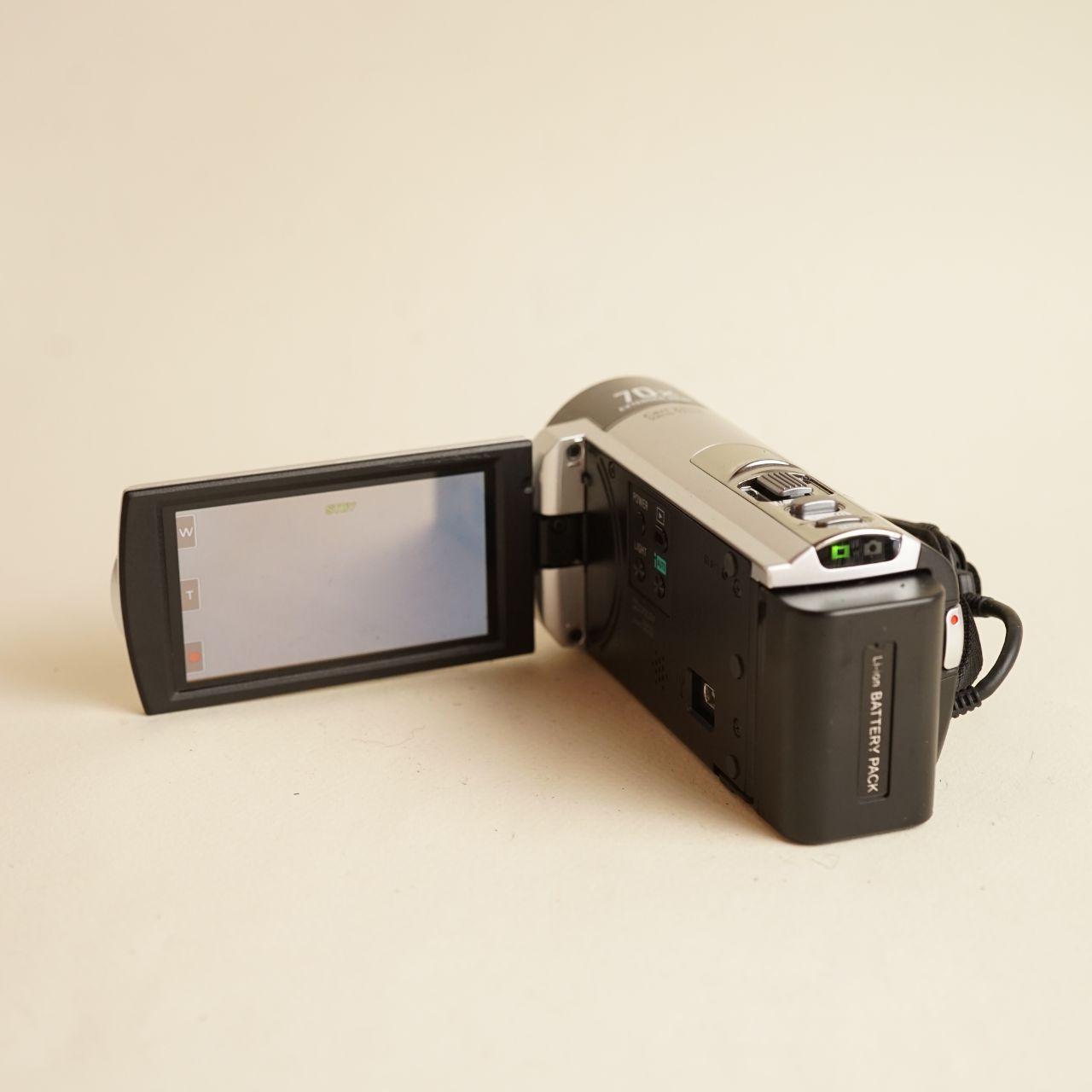 Sony Handycam DCR-SX45 Camcorder | Tested & Working | Silver