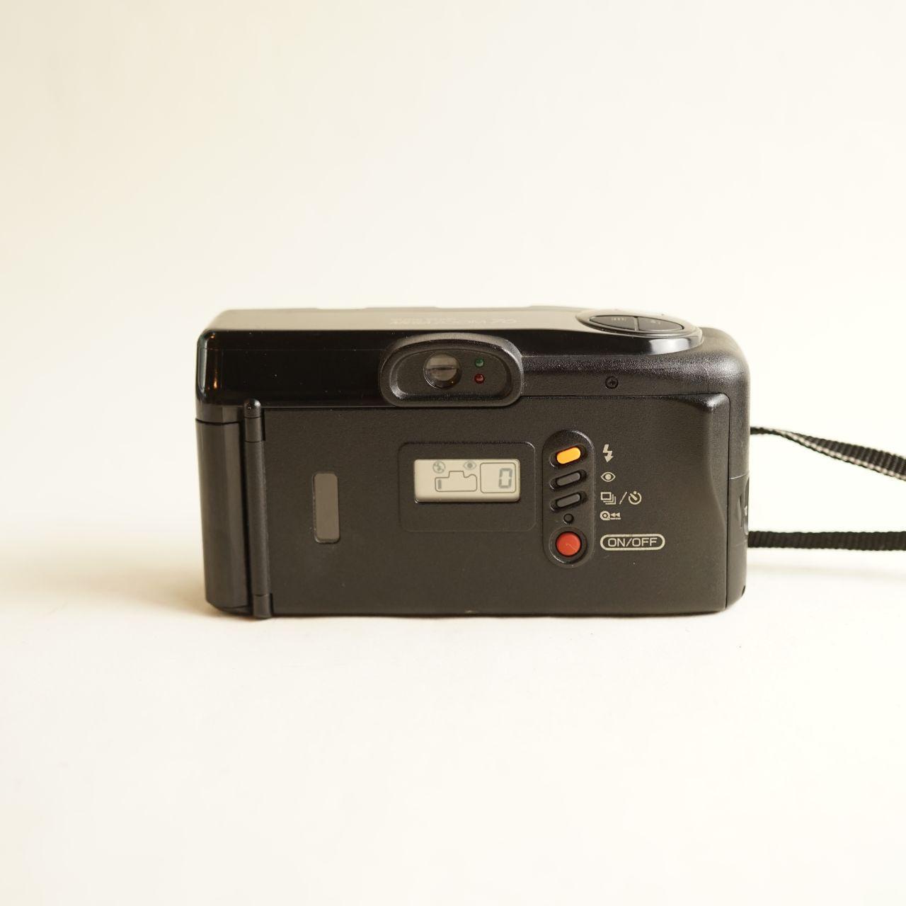 Canon SureShot Mega Zoom 76 Film Camera | 35mm Point & Shoot | Tested & Working | Black