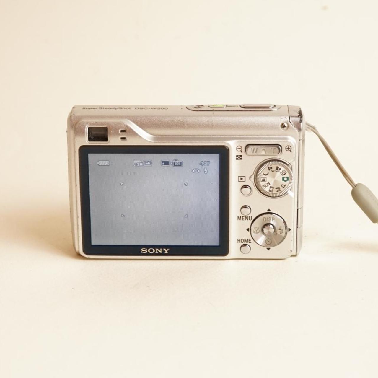 Sony CyberShot DSC-W200 Digital Camera | 12.1MP | Tested & Working | Silver