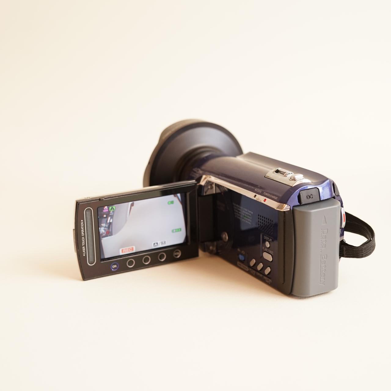 JVC Everio GZ-MG630AU Digital Camcorder w/Fisheye Lens | Read Description | Blue