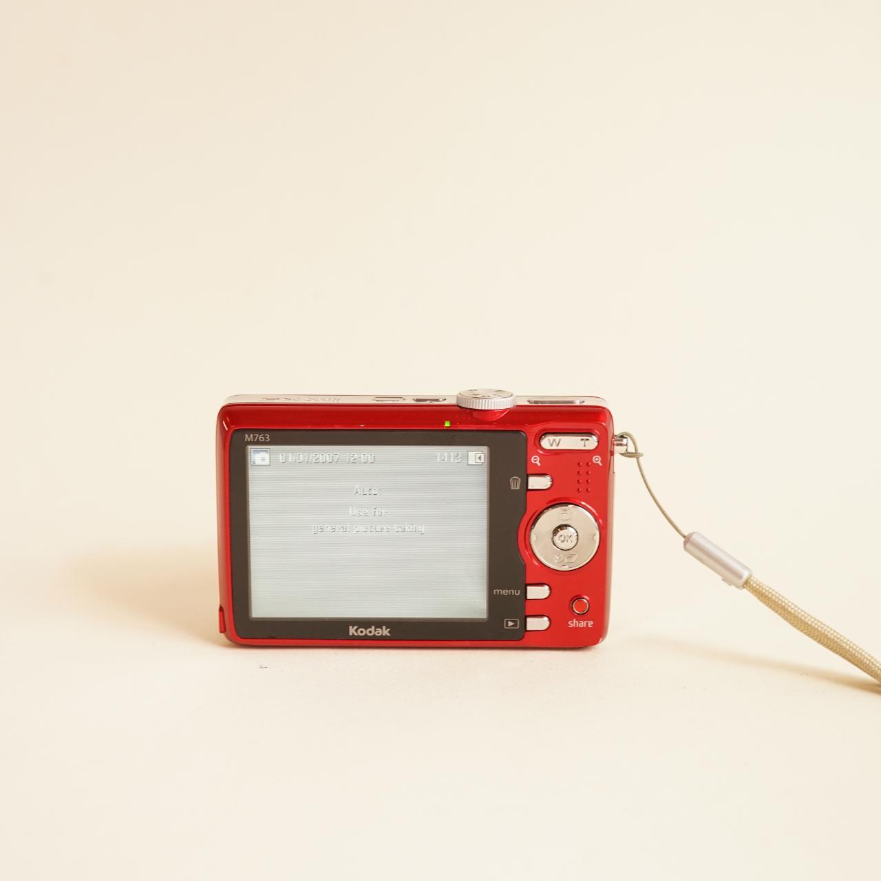 Kodak EasyShare M763 Digital Camera | 7.0MP | Tested & Working | Red