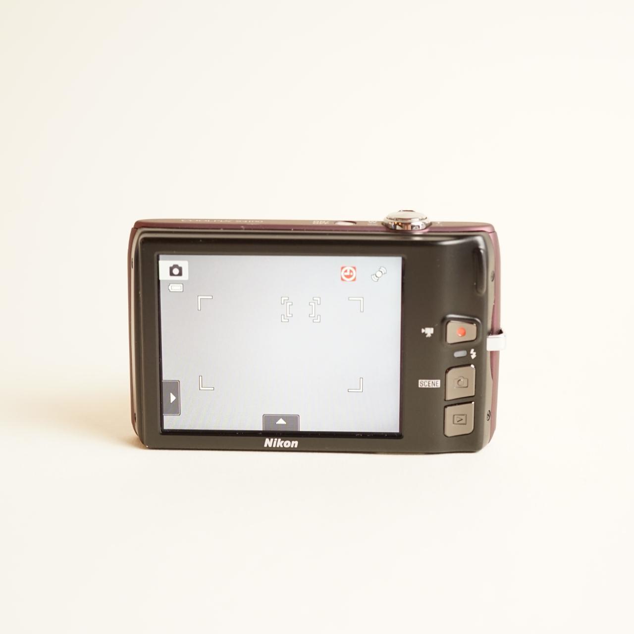 Nikon Coolpix S4100 Digital Camera | 14MP | Tested & Working | Maroon