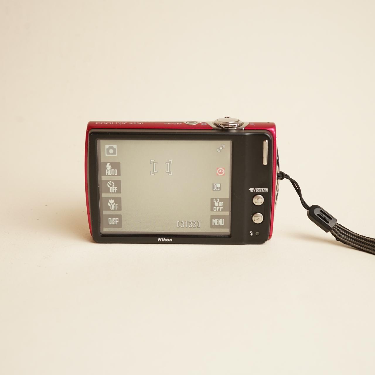Nikon Coolpix S230 Digital Camera | 10MP | Tested & Working | Red