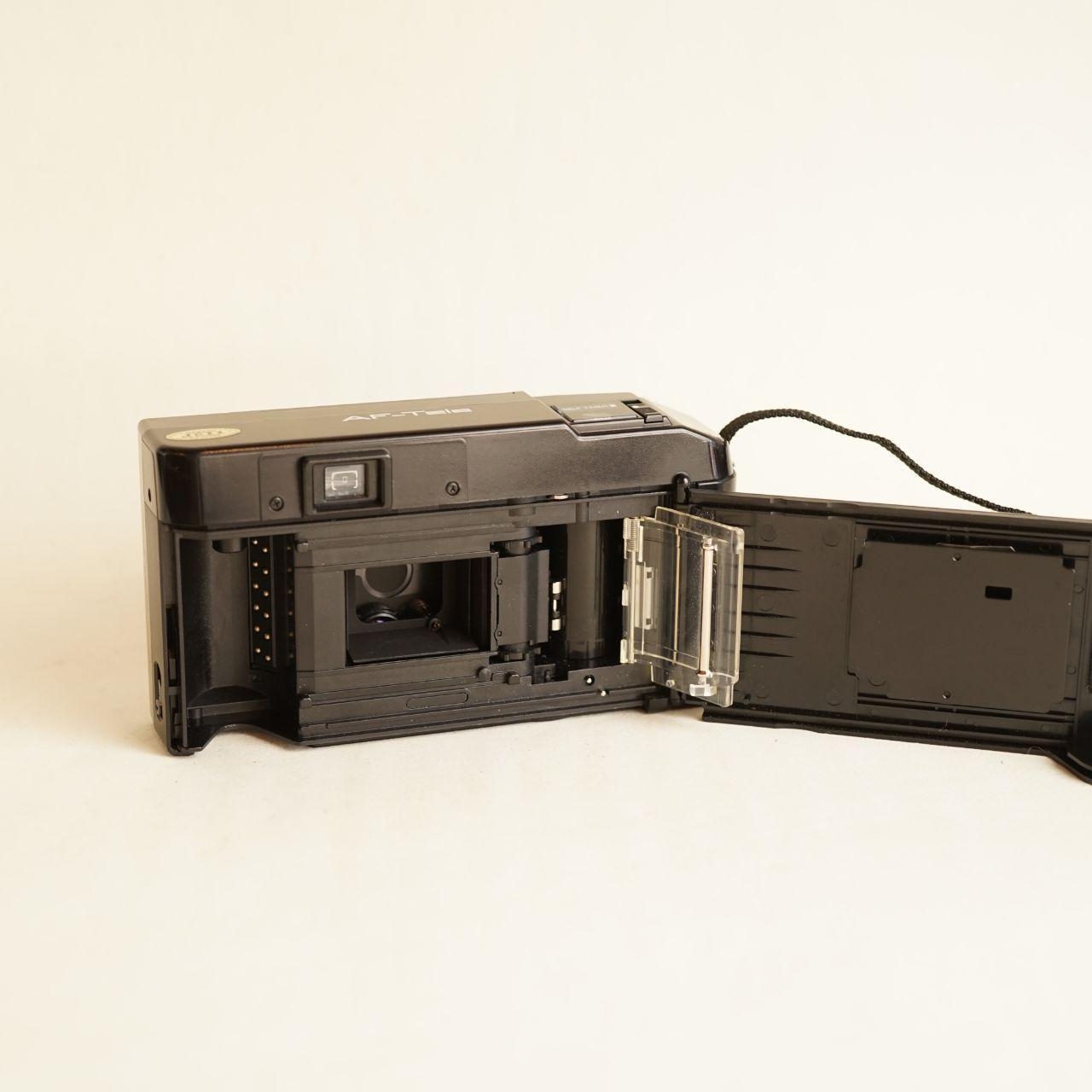 Minolta AutoFocus Tele Film Camera | 35mm Point & Shoot | Tested & Working | Black