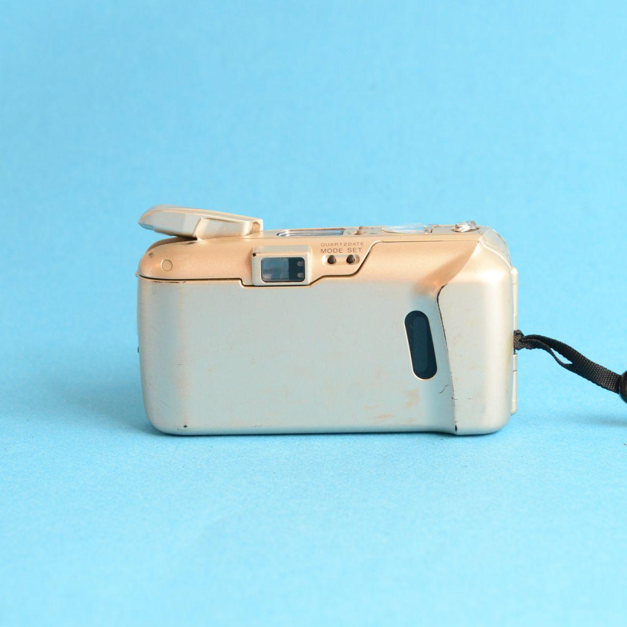 Olympus Infinity Stylus Epic Zoom 80 Film Camera | 35mm Point & Shoot | Tested & Working | Cream