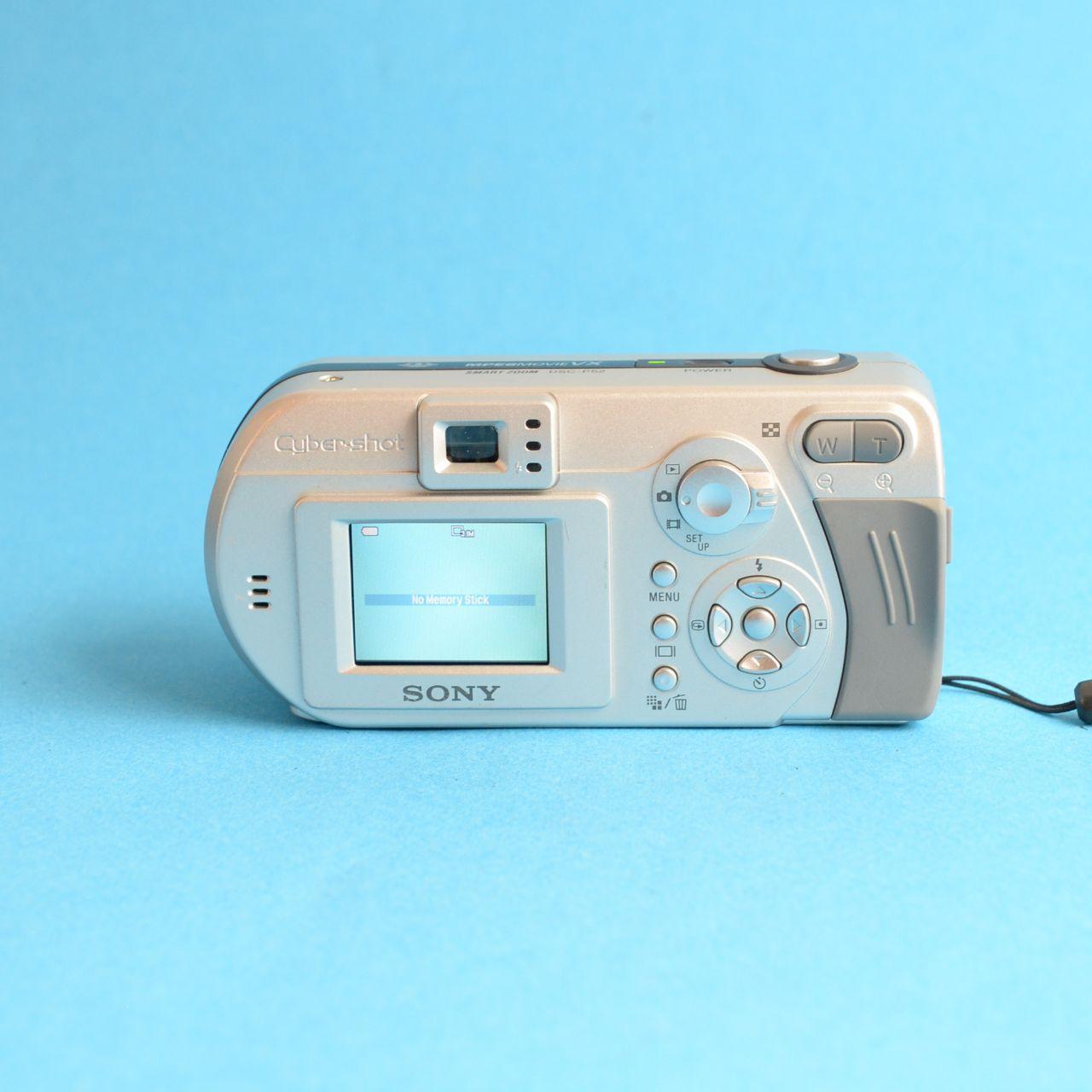 Sony Cybershot DSC-P52 Digital Camera | 3.2MP | Tested & Working | Silver