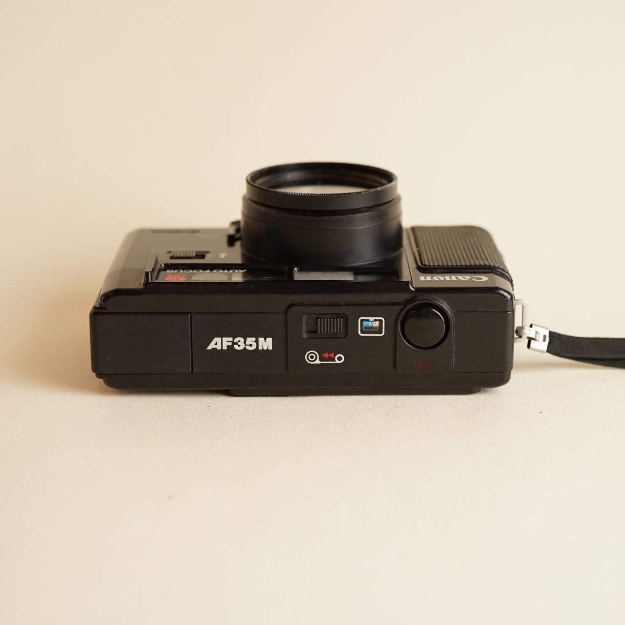 Canon AF35M 35mm Film Camera | Point and Shoot | Tested & Working | Black