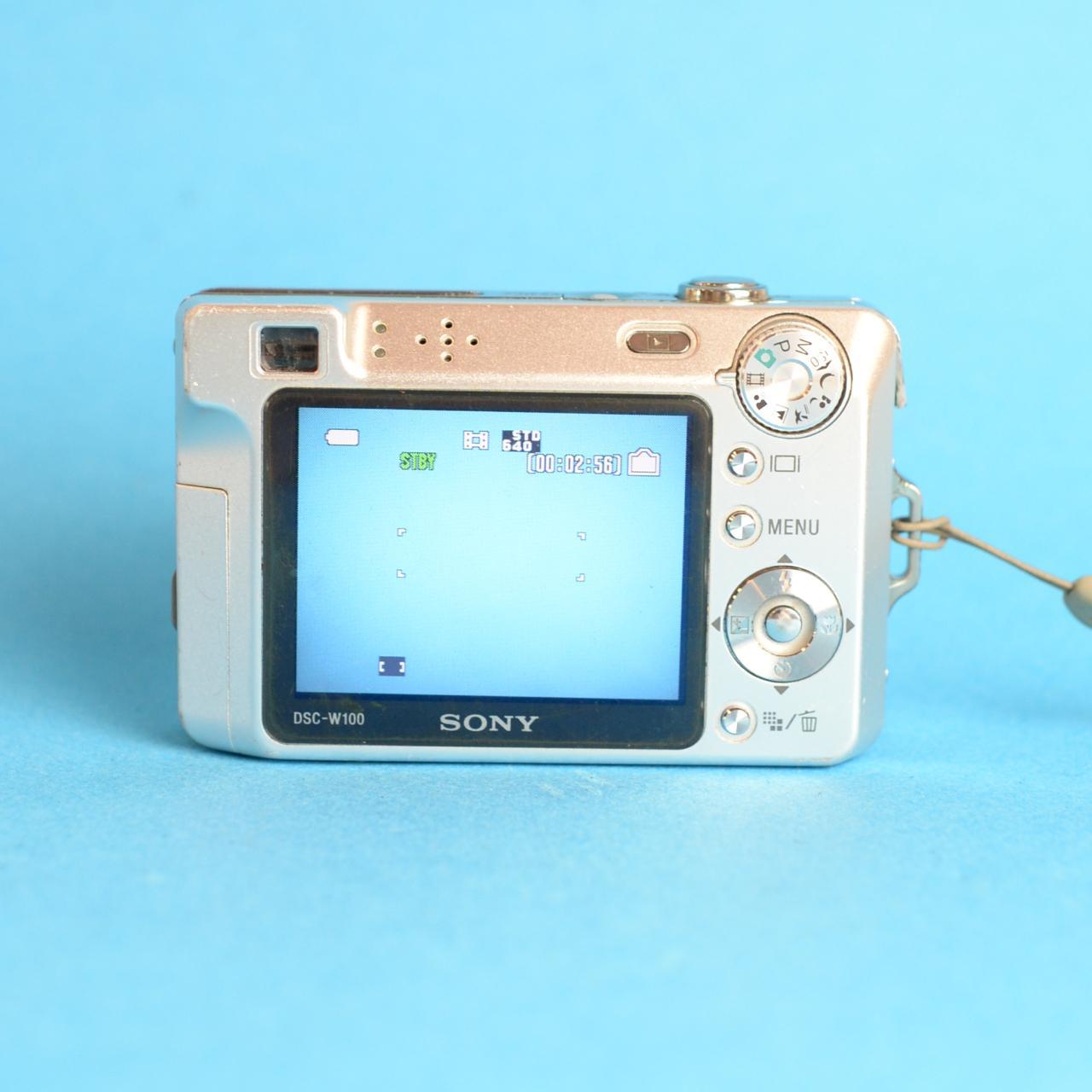 Sony CyberShot DSC-W100 Digital Camera | 8.1MP | Tested & Working | Silver