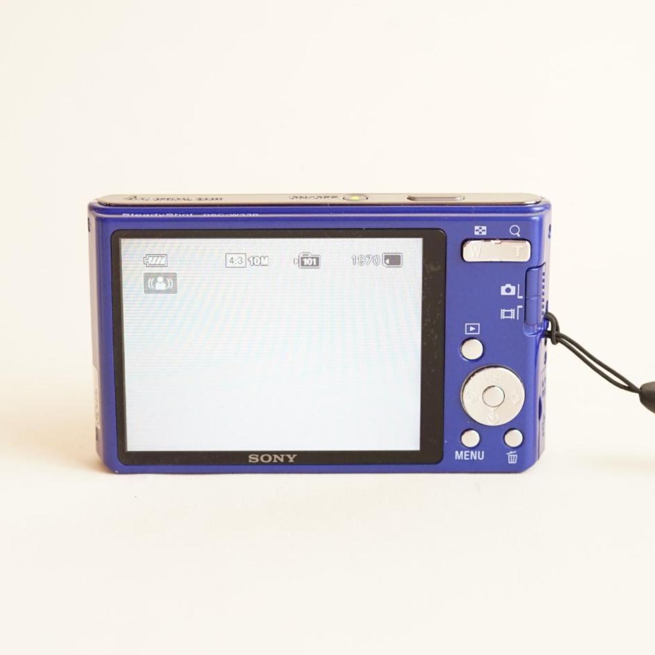 Sony CyberShot DSC-W330 Digital Camera | 14.1MP | Tested & Working | Blue