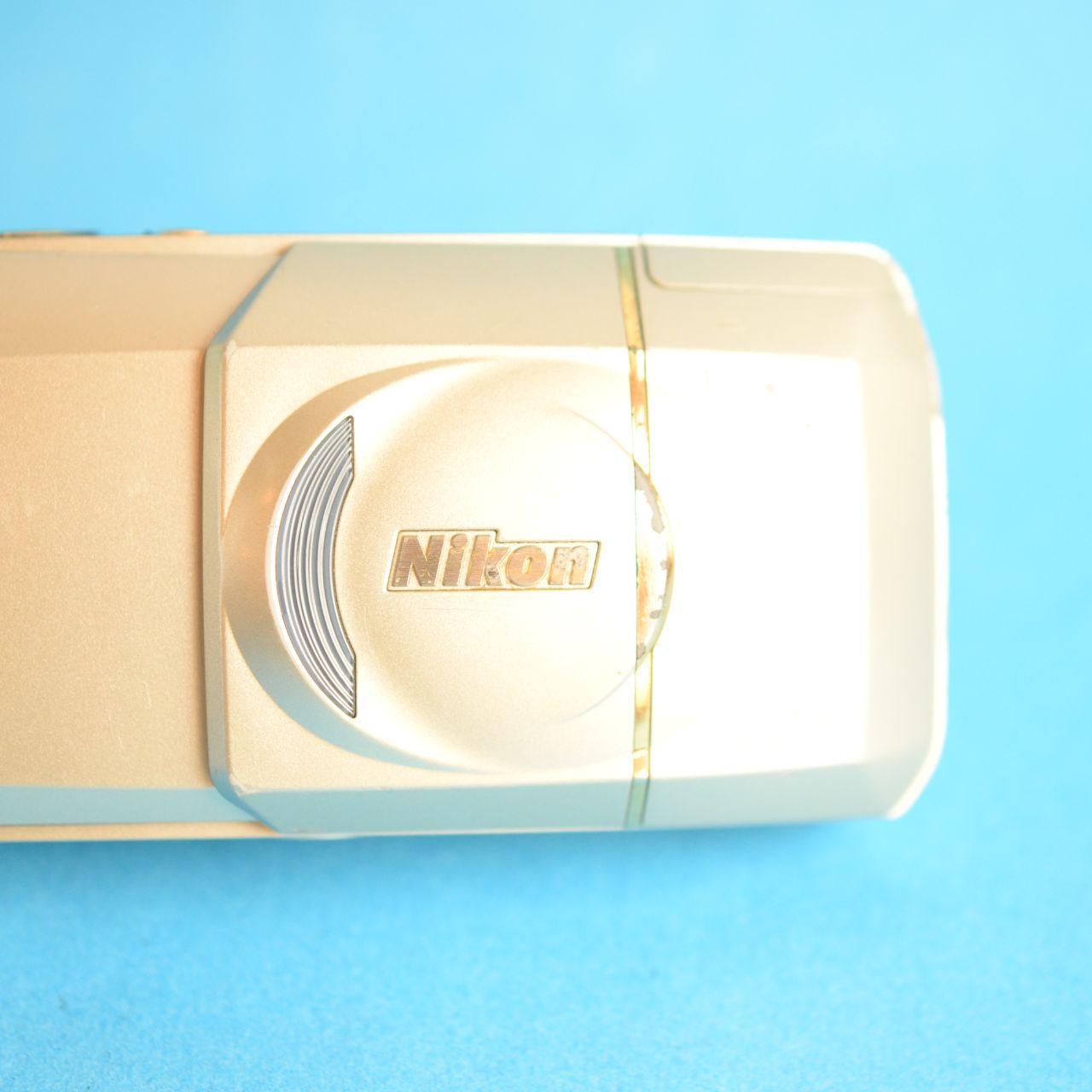 Nikon Lite Touch Zoom 130 ED Film Camera | 35mm Point & Shoot | Tested & Working | Gold