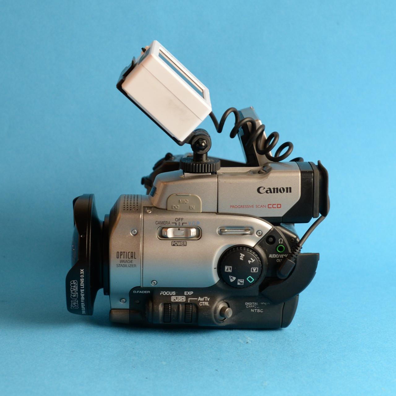 Canon Optura Tapeless Camcorder Setup Fisheye Lens | Camcorder | Tested & Working | Silver
