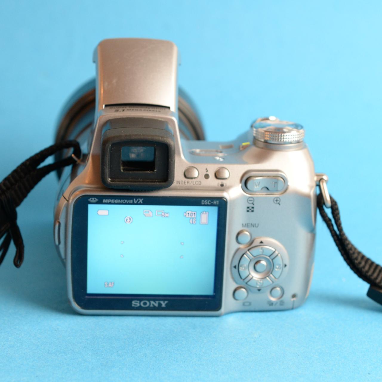 Sony Cyber-shot DSC-H1 Digital Camera | 5.1MP | Tested & Working | Silver