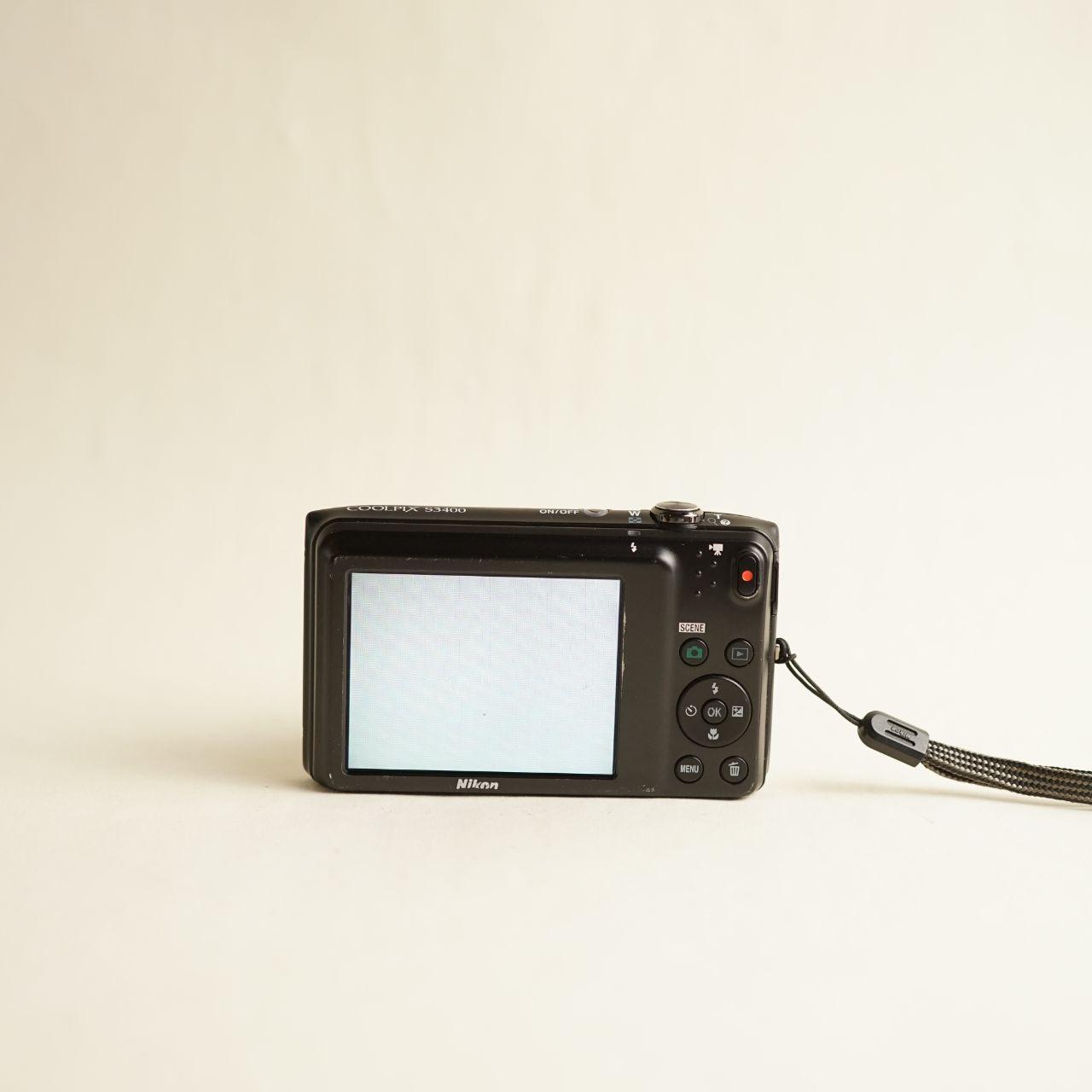 Nikon Coolpix S3400 Digital Camera | 20.1MP | Tested & Working | Black