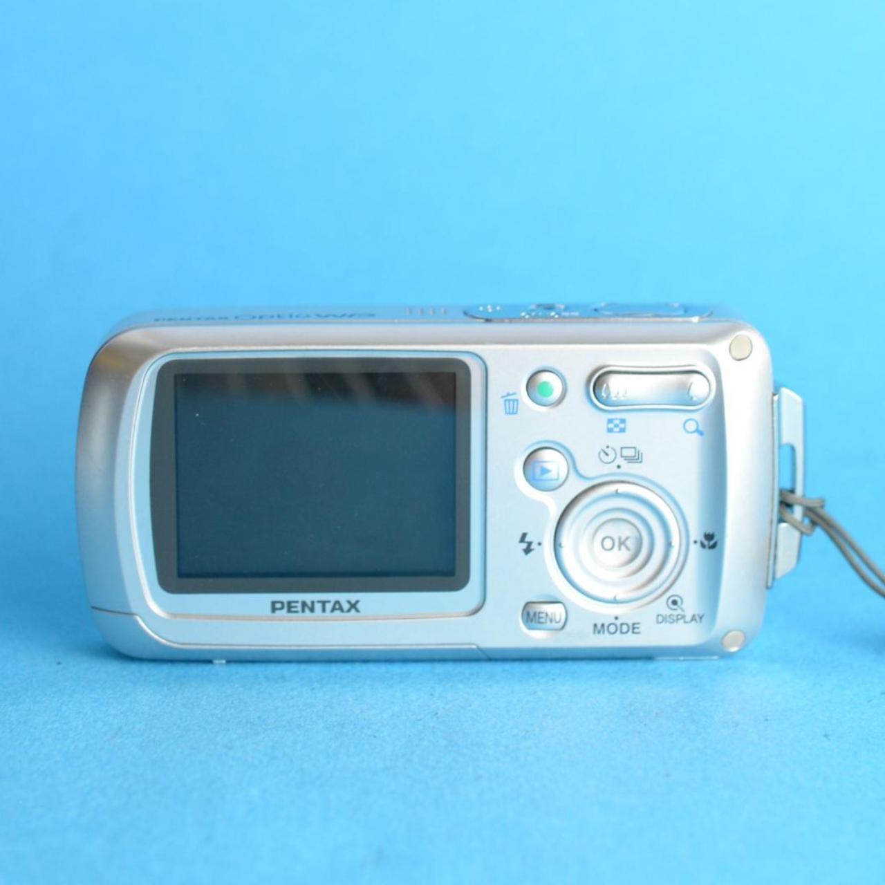 Pentax Optio WP | 5MP Digital Camera | Tested & Working | Silver