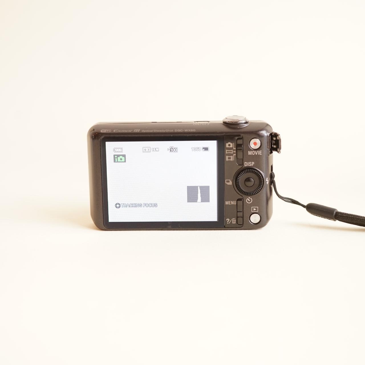 Sony CyberShot DSC-WX80 Digital Camera | 16MP | Tested & Working | Black