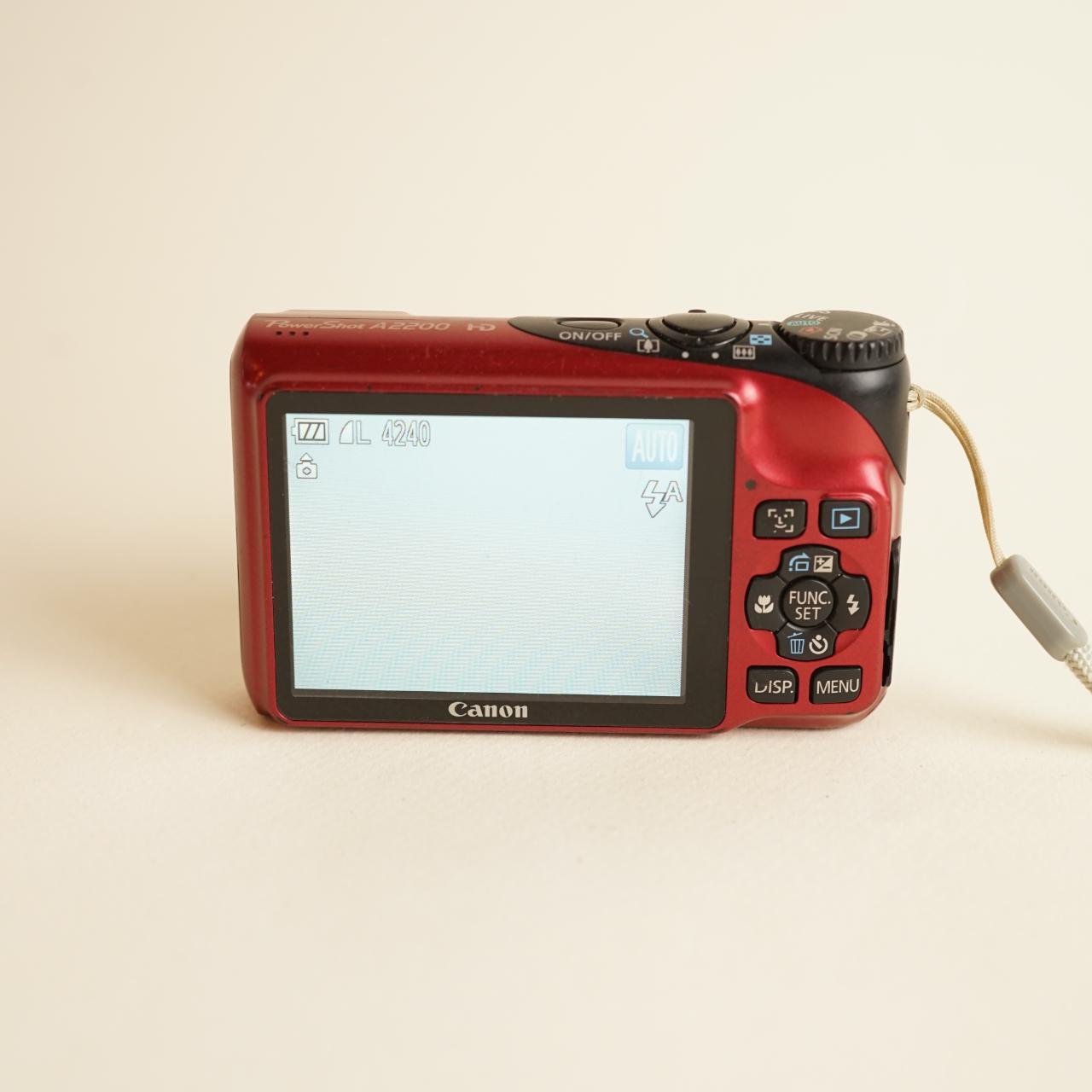 Canon PowerShot A2200 Digital Camera | 14.1MP | Tested & Working | Red