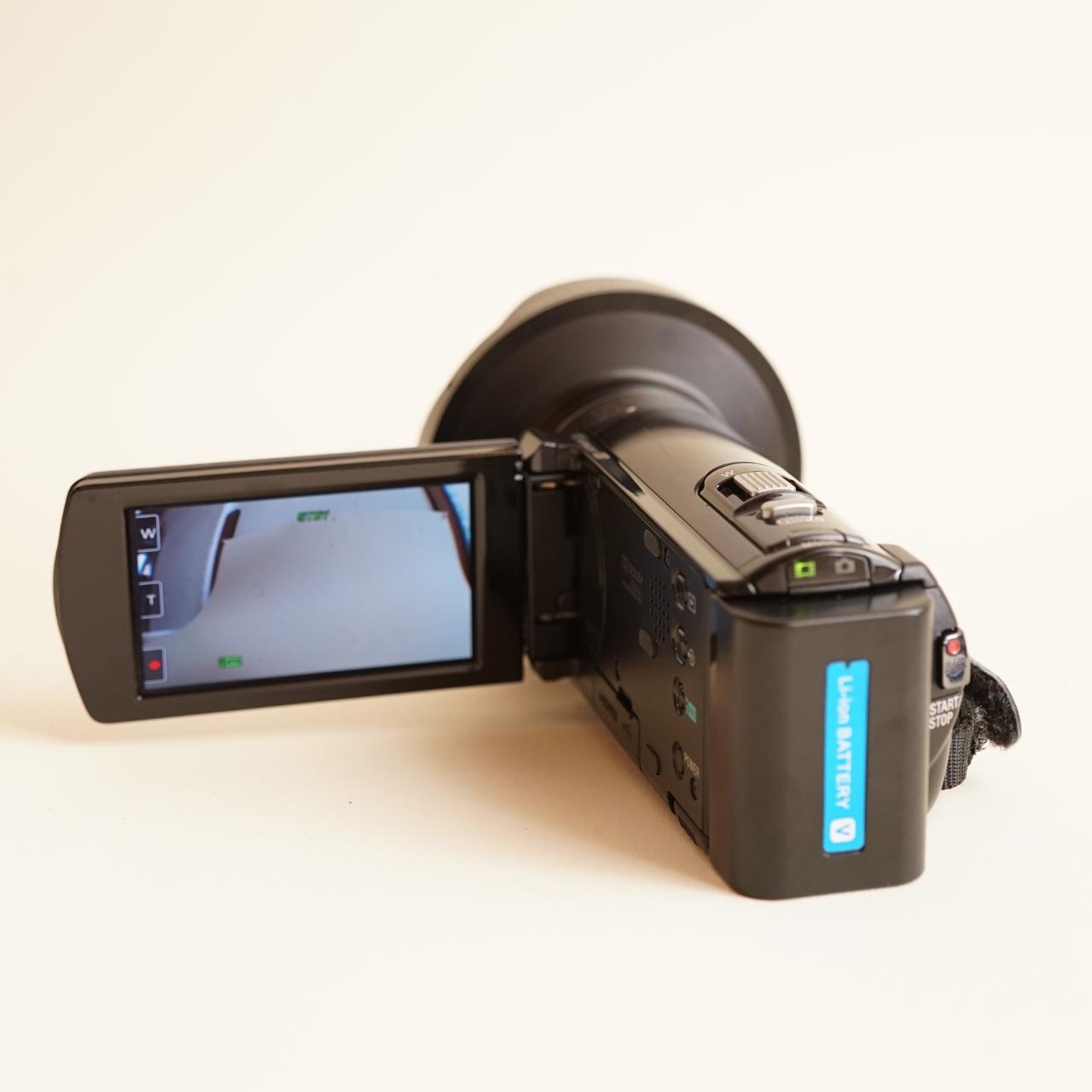 Sony Handycam HDR-CX110 Digital Camcorder | SoCal Cameras Fisheye Lens | Tested & Working | Grey