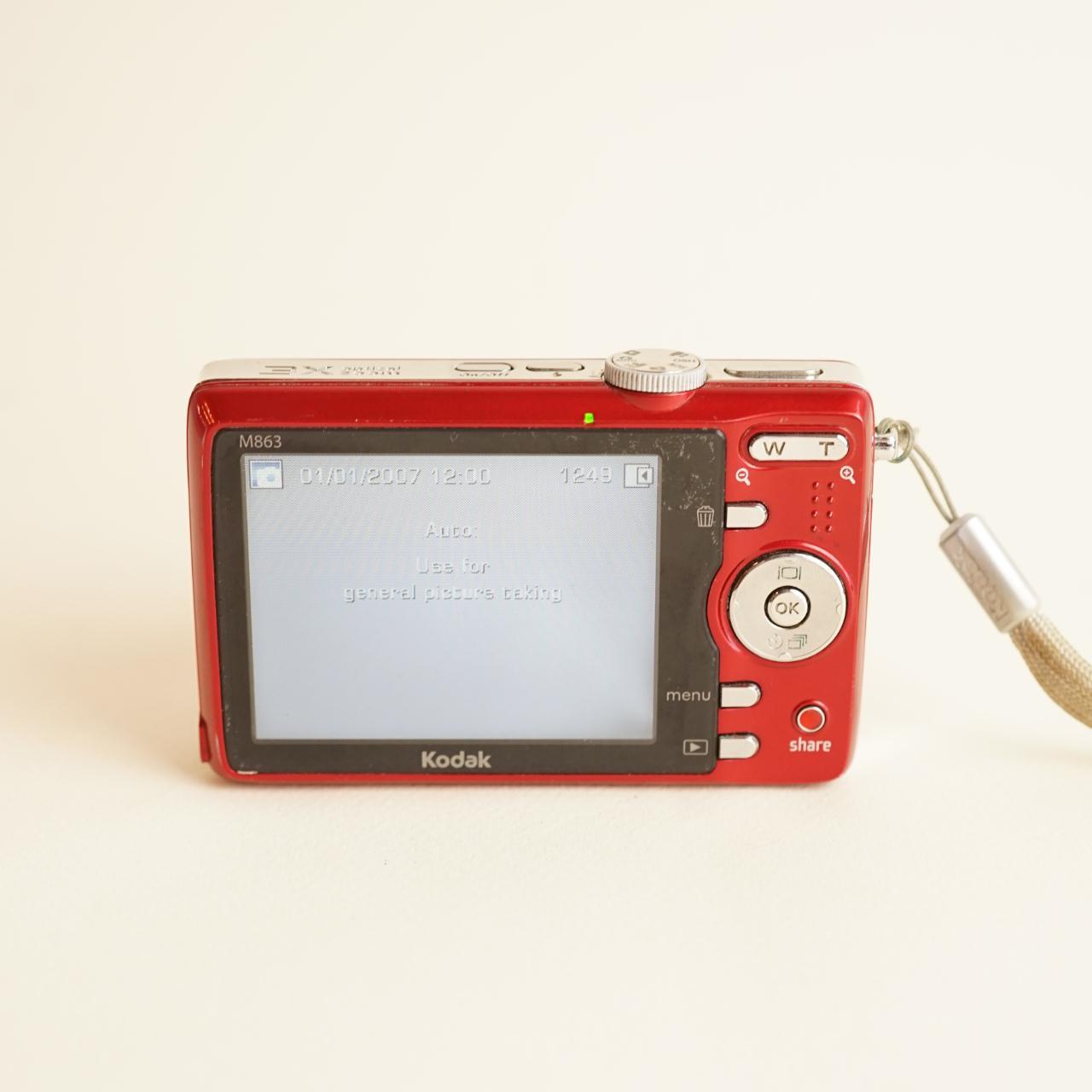 Kodak EasyShare M863 Digital Camera | 8.2MP | Tested & Working | Red