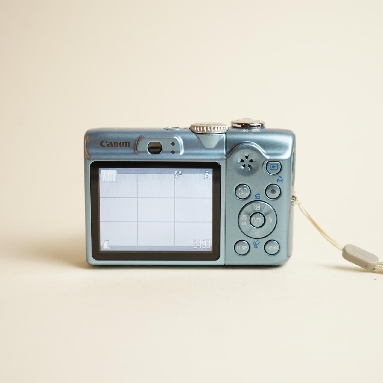 Canon PowerShot A1100 IS Digital Camera | 12.1MP | Tested & Working | Blue