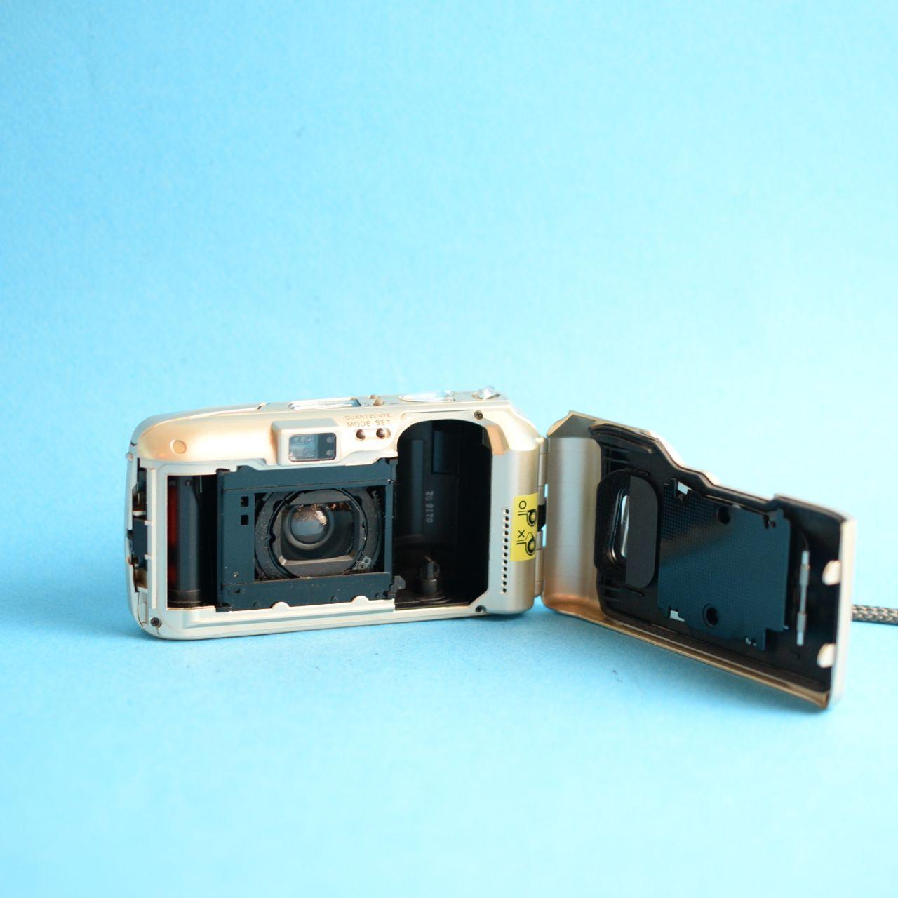 Olympus Infinity Stylus Epic Zoom 80 Film Camera | 35mm Point & Shoot | Tested & Working | Gold