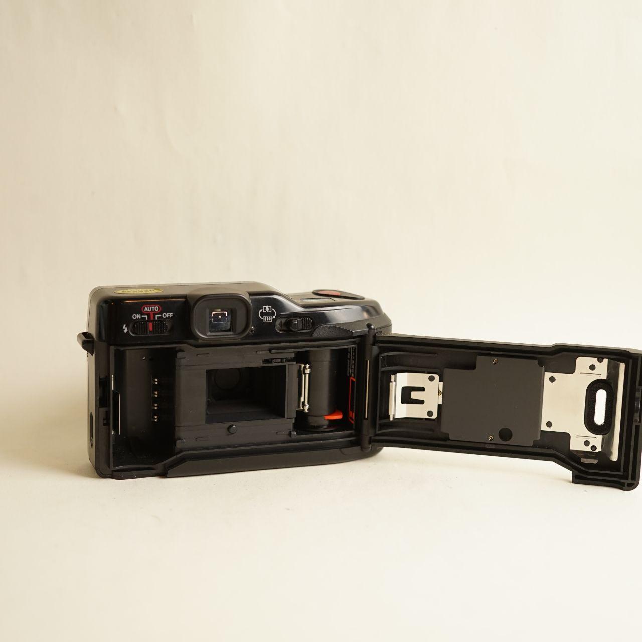 Canon Sure Shot Tele Film Camera | 35mm Point & Shoot | Tested & Working | Black