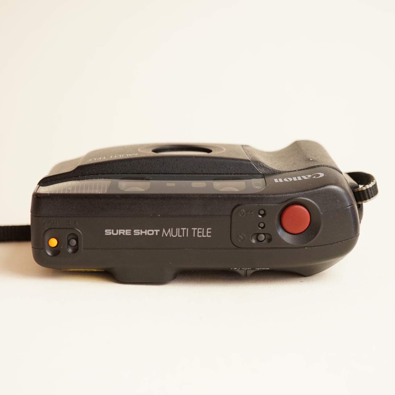 Canon Sure Shot Multi Tele Film Camera | 35mm Point & Shoot | Tested & Working | Black