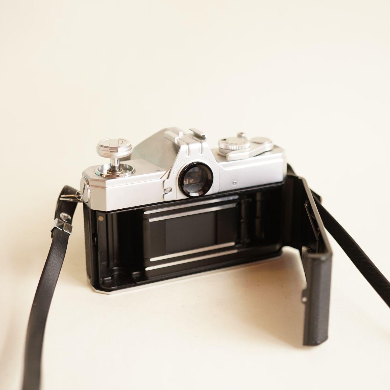 Fujica ST701 35mm SLR Film Camera with Fujinon 55mm f/1.8 Lens | Tested & Working | Silver & Black