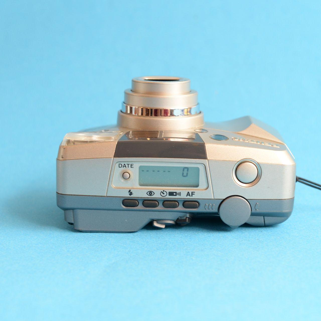 Pentax IQZoom 130M Film Camera | 35mm Point & Shoot | Tested & Working | Silver