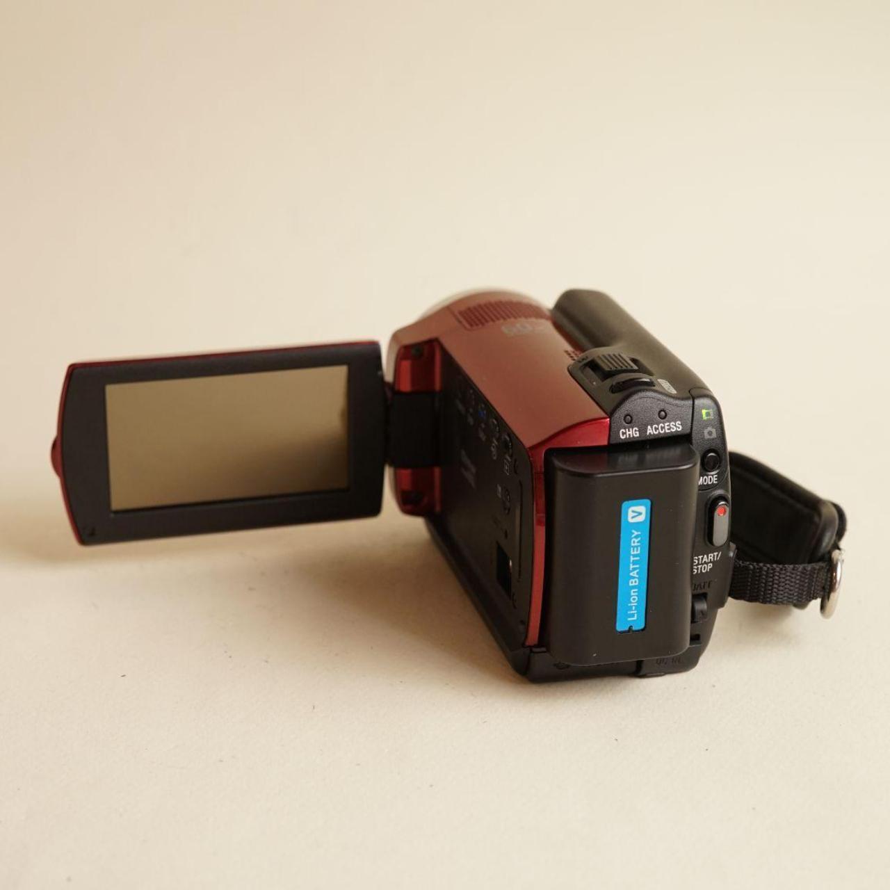 Sony Handycam DCR-SR47 Camcorder | Tested & Working | Red