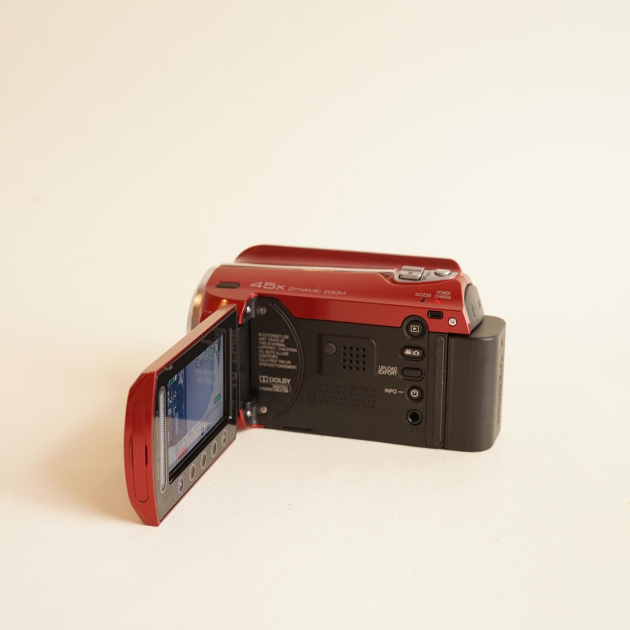 JVC Everio GZ-MG750RU Camcorder | HDD Video | Tested & Working | Red